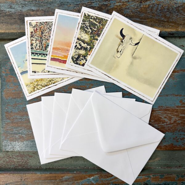 Santa Fe Images (Digital Watercolor Photo Notecards)