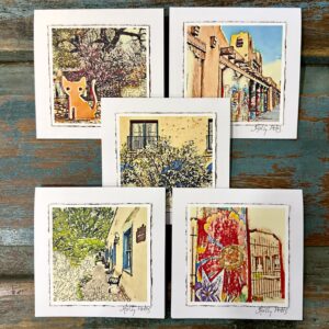 Santa Fe City Scenes (Digital Watercolor Photo Greeting Cards)