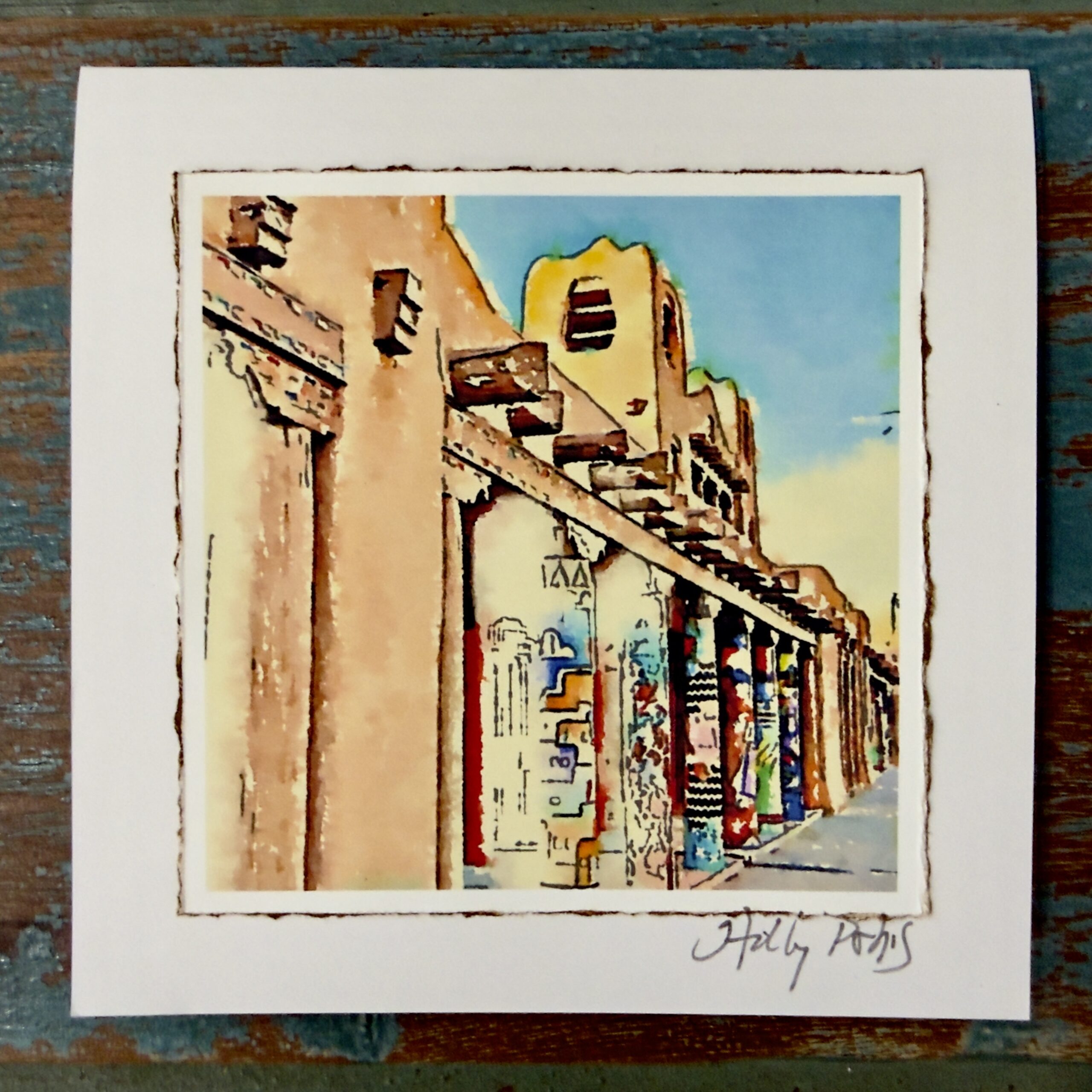 Santa Fe City Scenes (Digital Watercolor Photo Greeting Cards) - Image 3