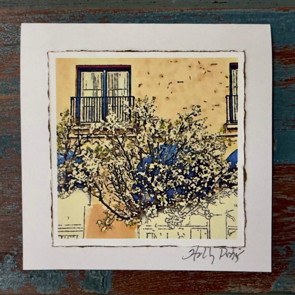 Santa Fe City Scenes (Digital Watercolor Photo Greeting Cards)