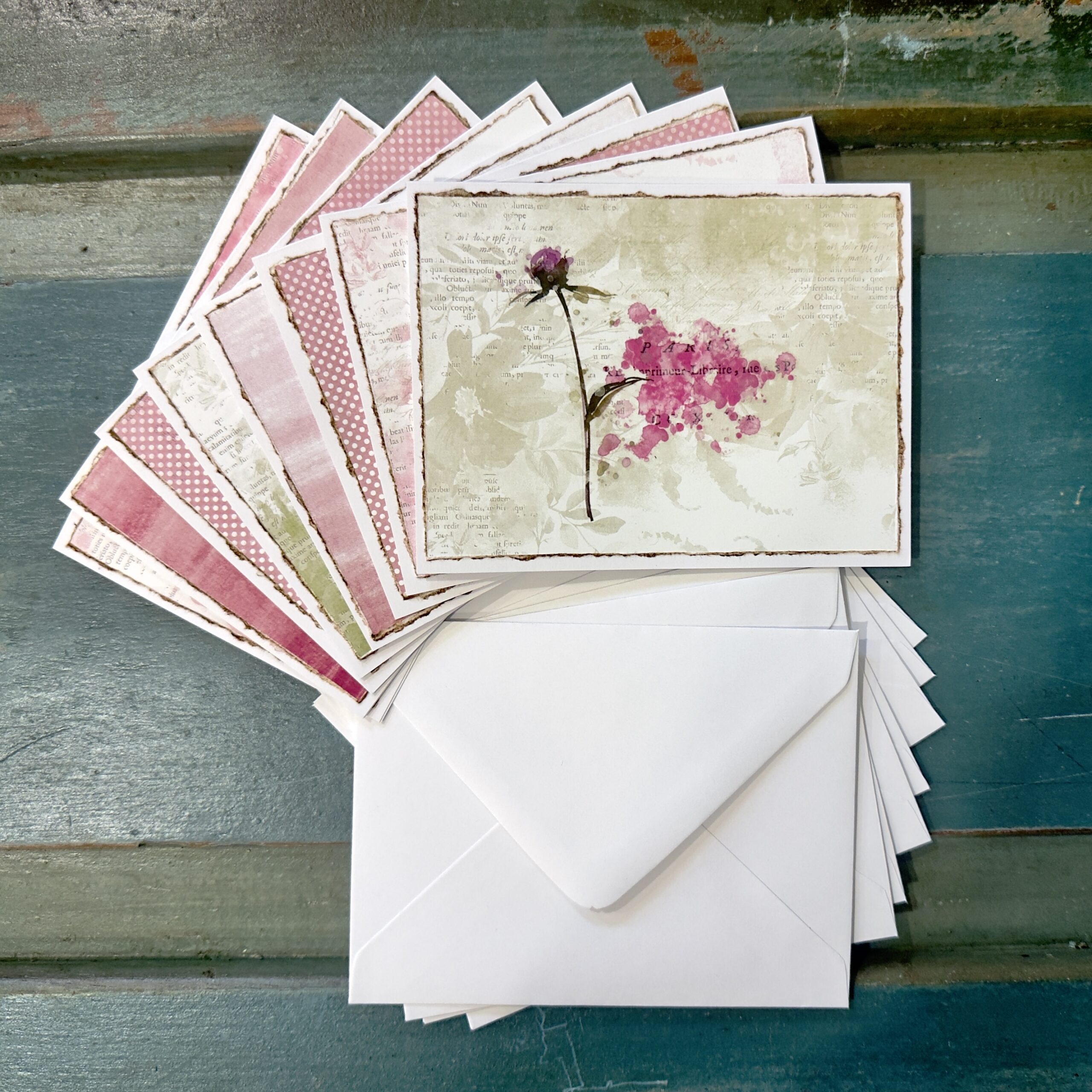 Floral Script (Mixed Media Notecards) - Image 2