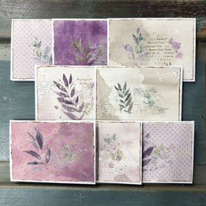 Botanical Script (Mixed Media Notecards) - Image 1