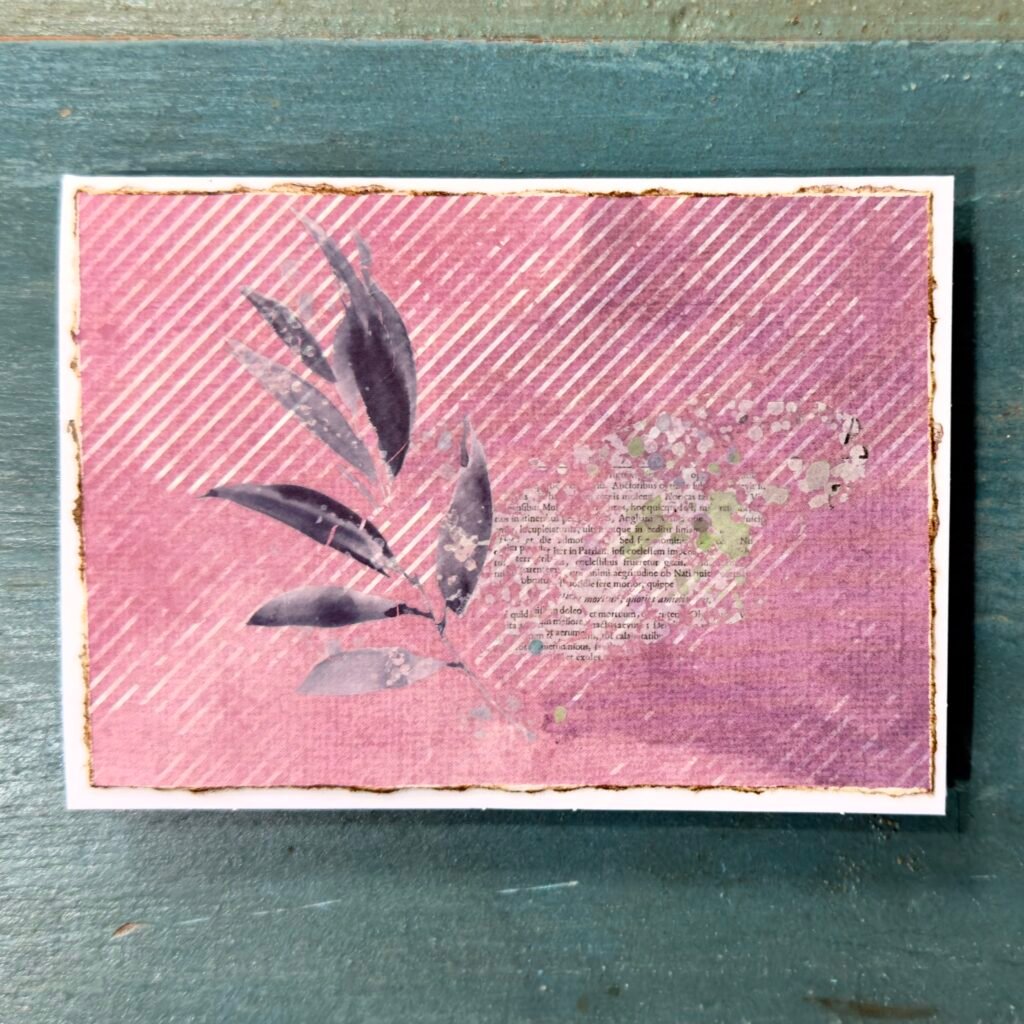 Botanical Script (Mixed Media Notecards)