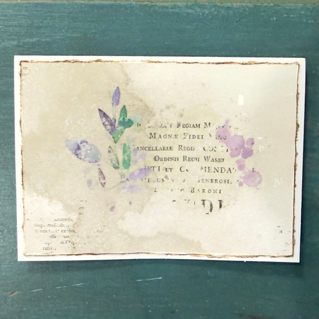 Botanical Script (Mixed Media Notecards)