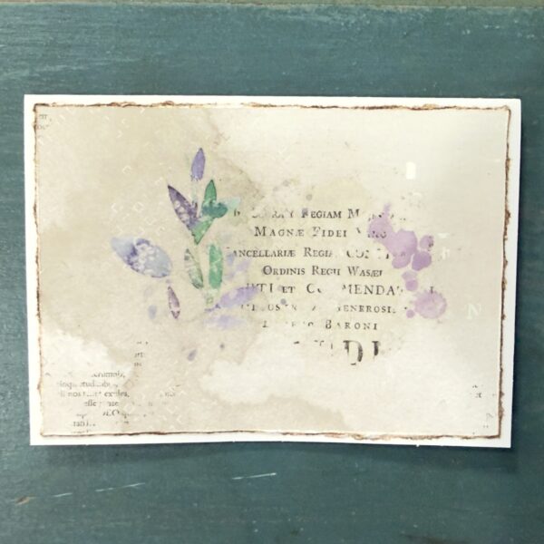 Botanical Script (Mixed Media Notecards)