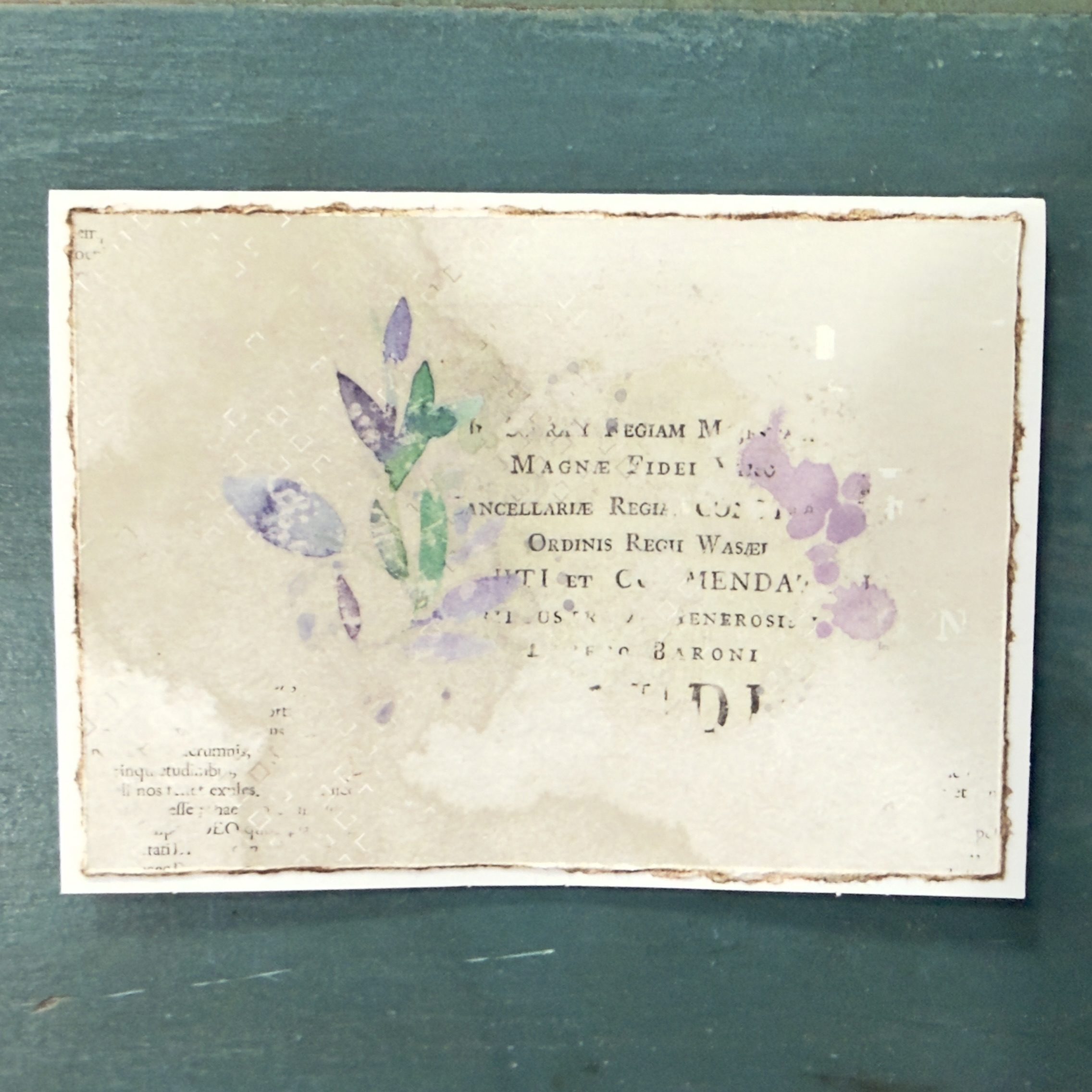 Botanical Script (Mixed Media Notecards) - Image 4