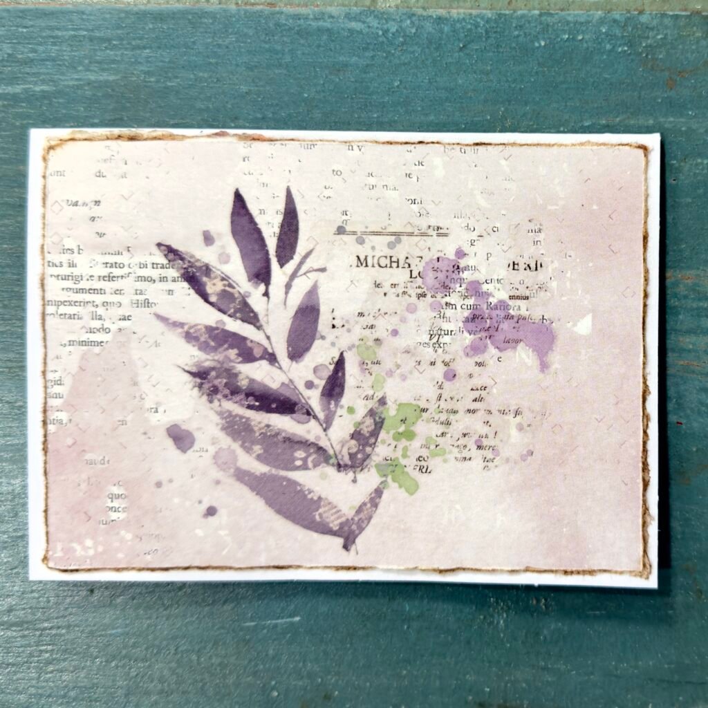 Botanical Script (Mixed Media Notecards)