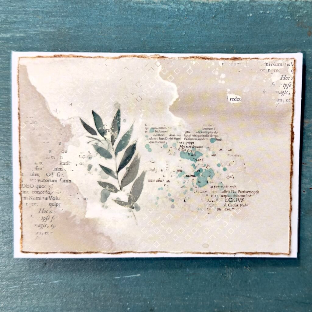 Botanical Script (Mixed Media Notecards)