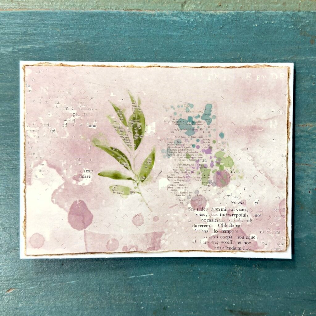Botanical Script (Mixed Media Notecards)