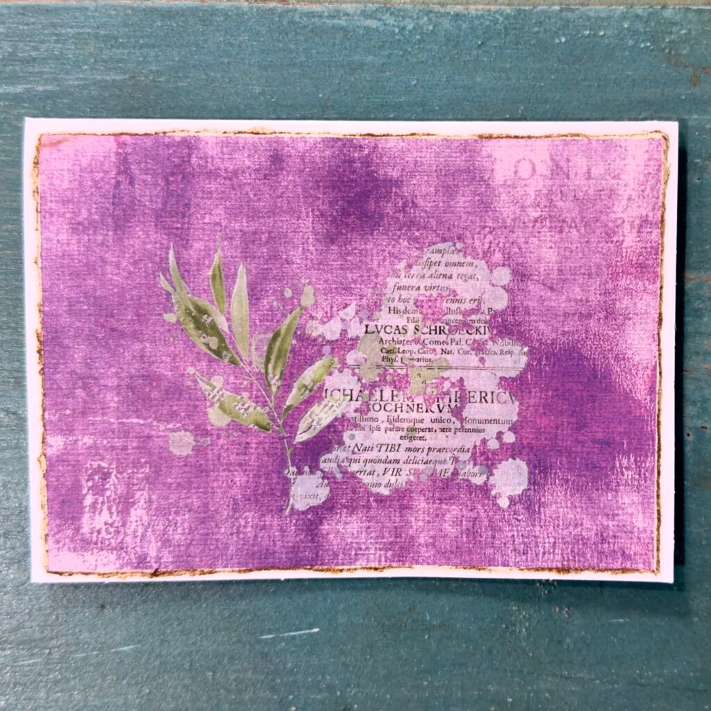 Botanical Script (Mixed Media Notecards)