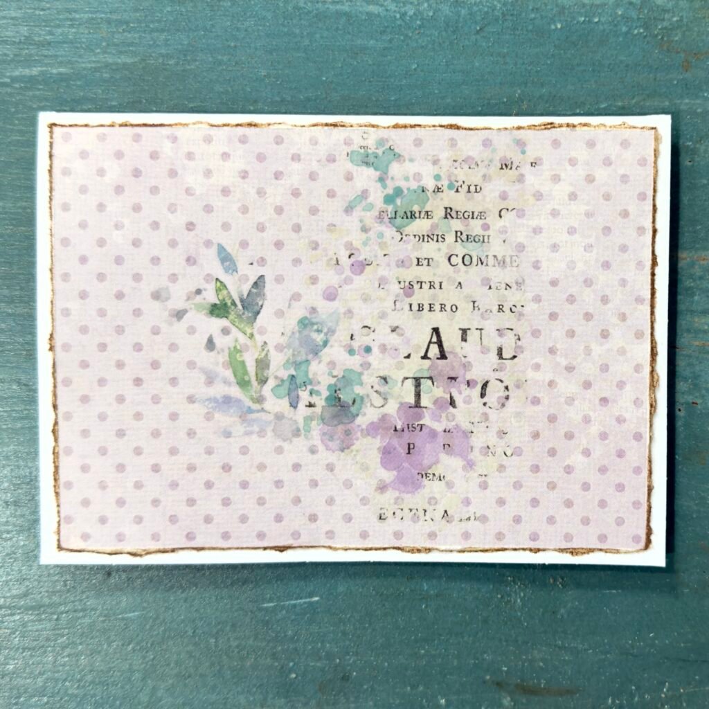 Botanical Script (Mixed Media Notecards)
