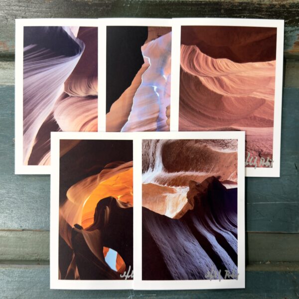 Antelope Canyon Portrait A (Photo Greeting Cards)