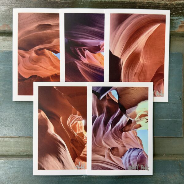 Antelope Canyon Portrait D (Photo Greeting Cards)