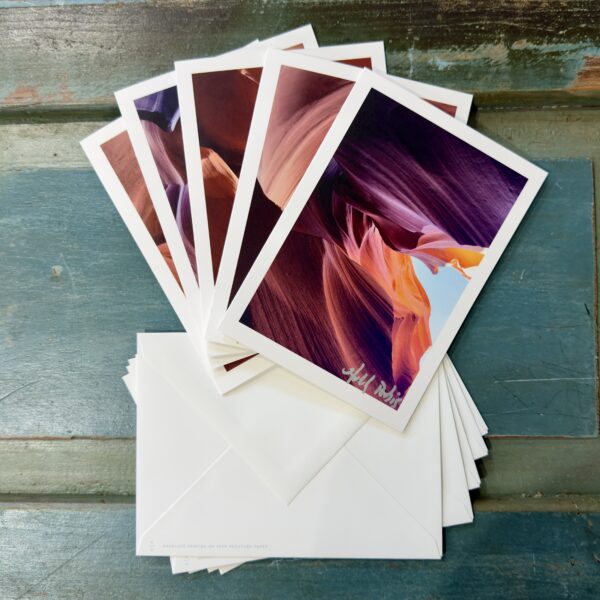 Antelope Canyon Portrait D (Photo Greeting Cards)
