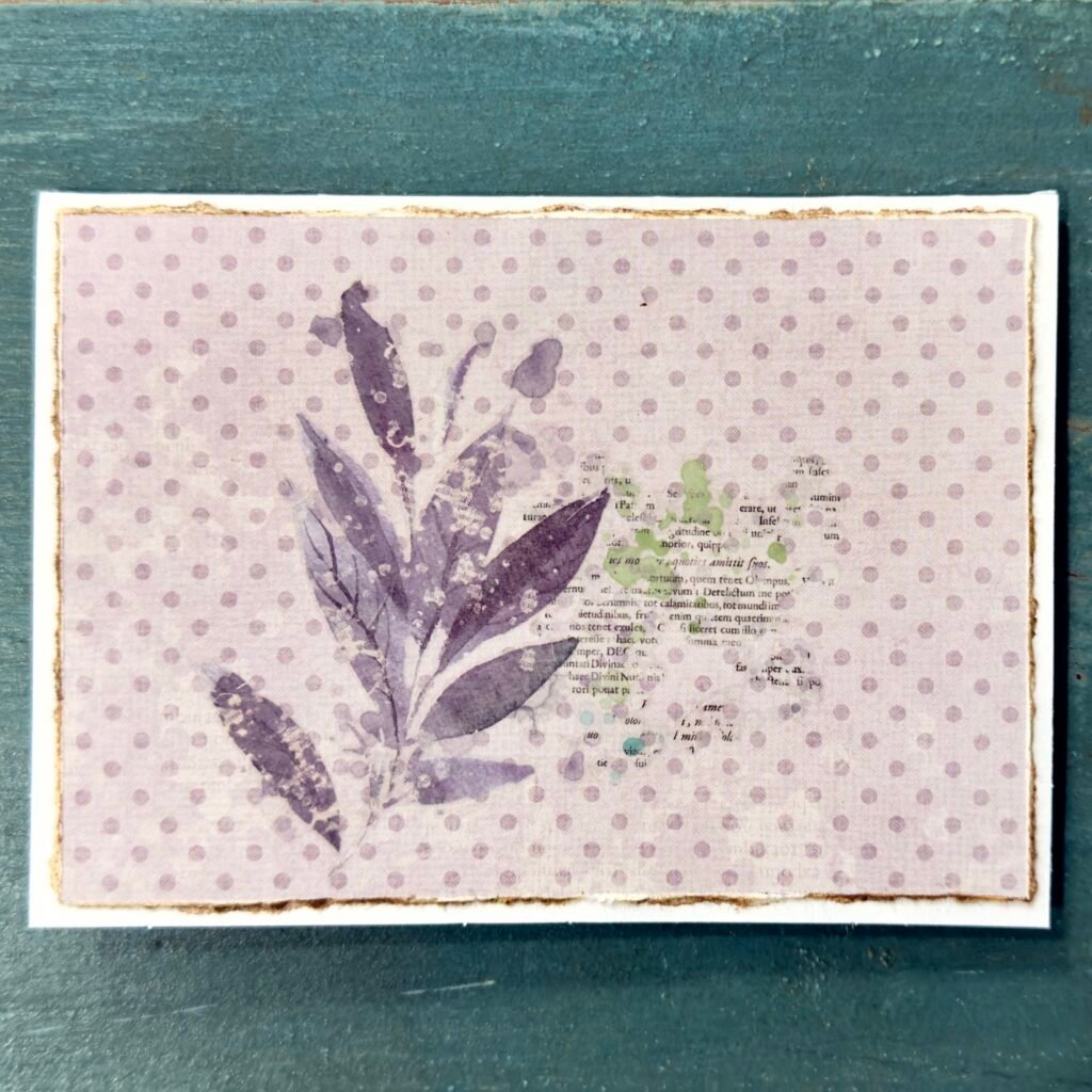 Botanical Script (Mixed Media Notecards)