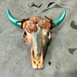 Margarite (Mini Ceramic Bovine Skull) - Image 1