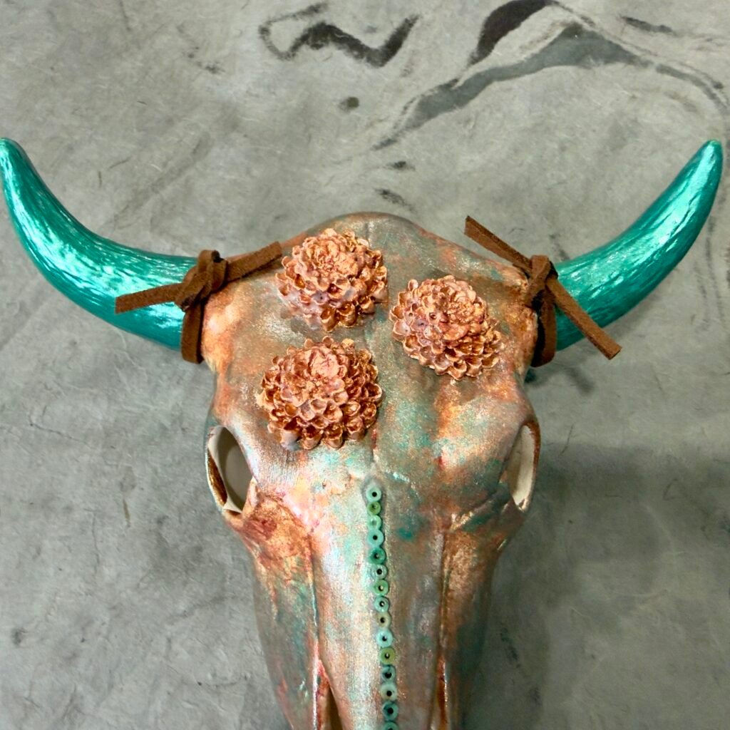 Margarite (Mini Ceramic Bovine Skull)