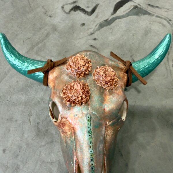 Margarite (Mini Ceramic Bovine Skull)