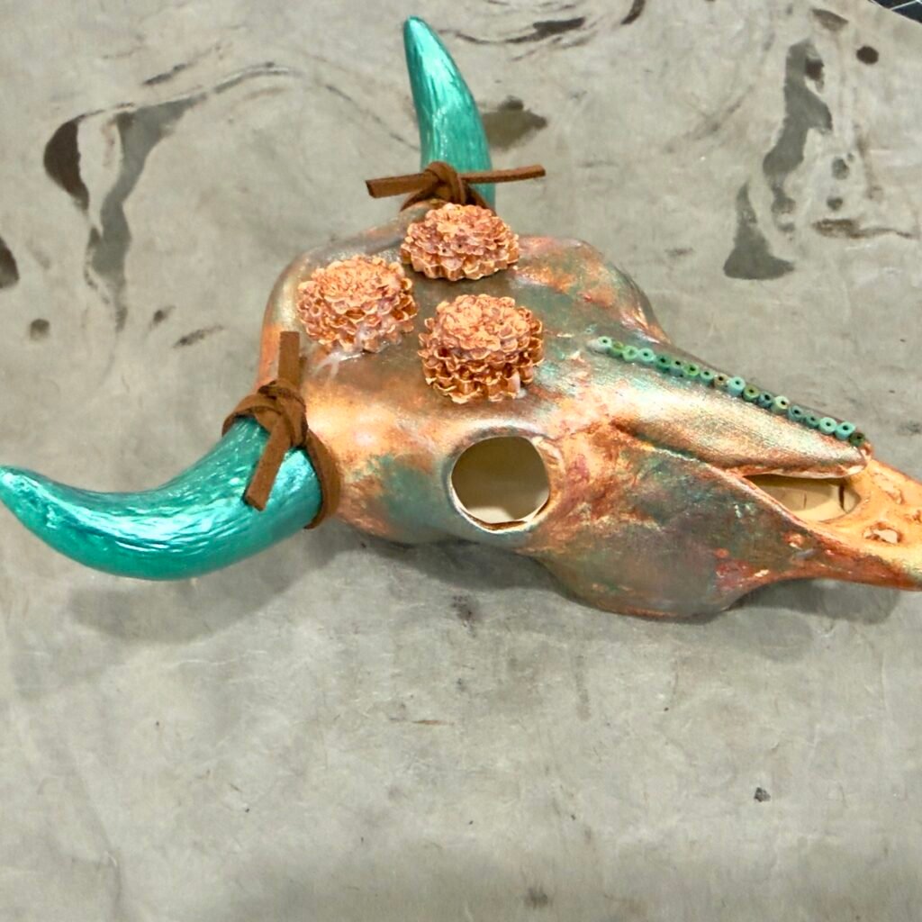 Margarite (Mini Ceramic Bovine Skull)