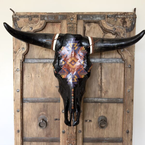 Ebony (Natural Bovine Skull)