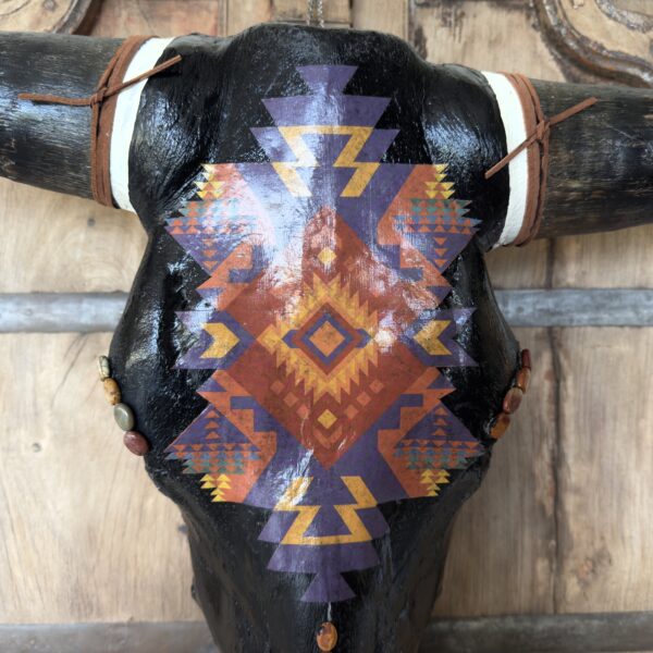 Ebony (Natural Bovine Skull)