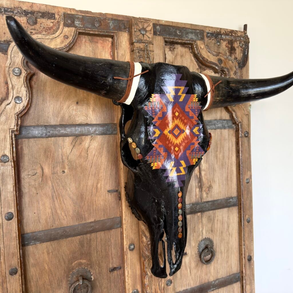 Ebony (Natural Bovine Skull)