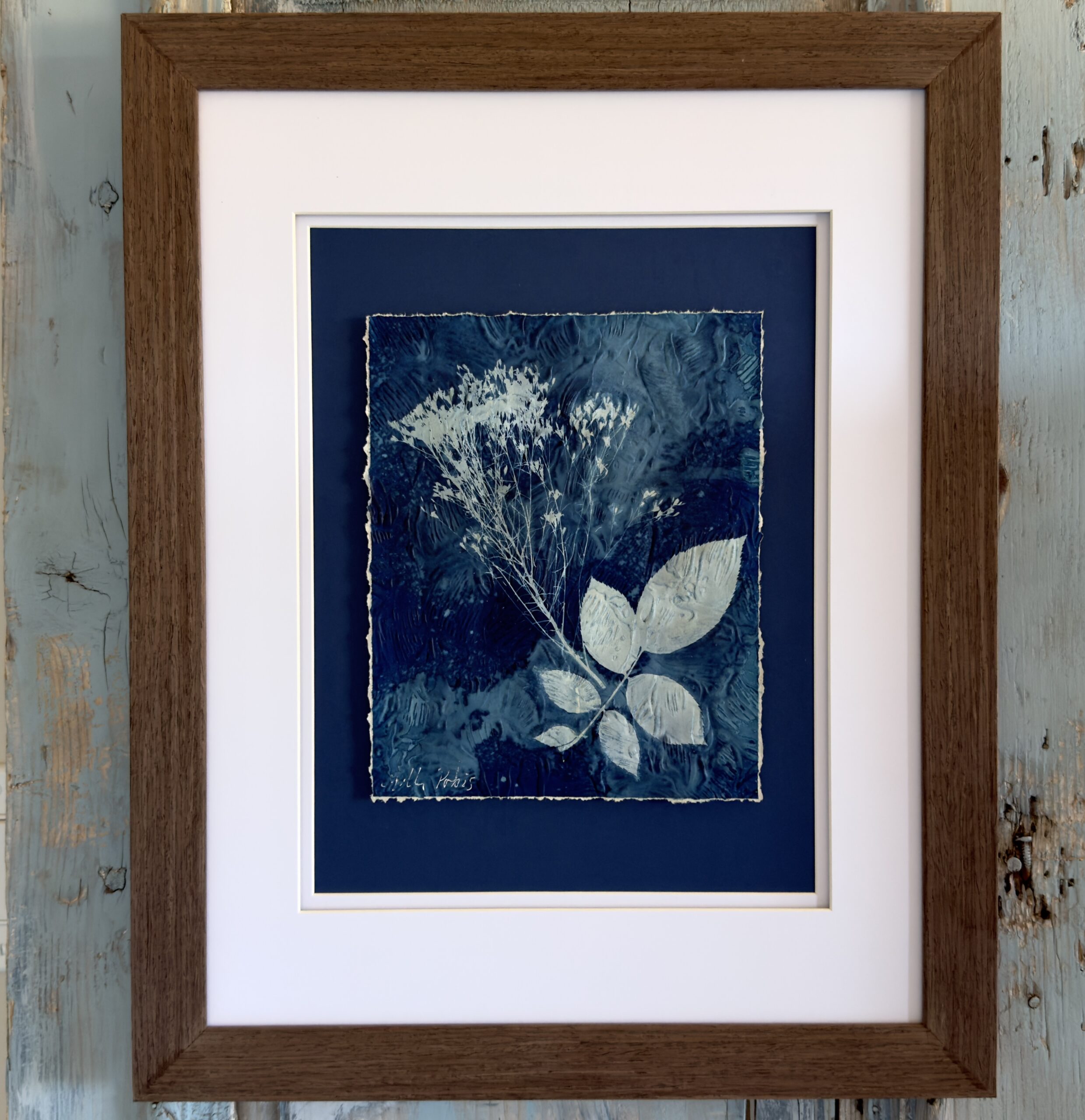 Blue Botanical 1 (Cyanotype) - Image 1