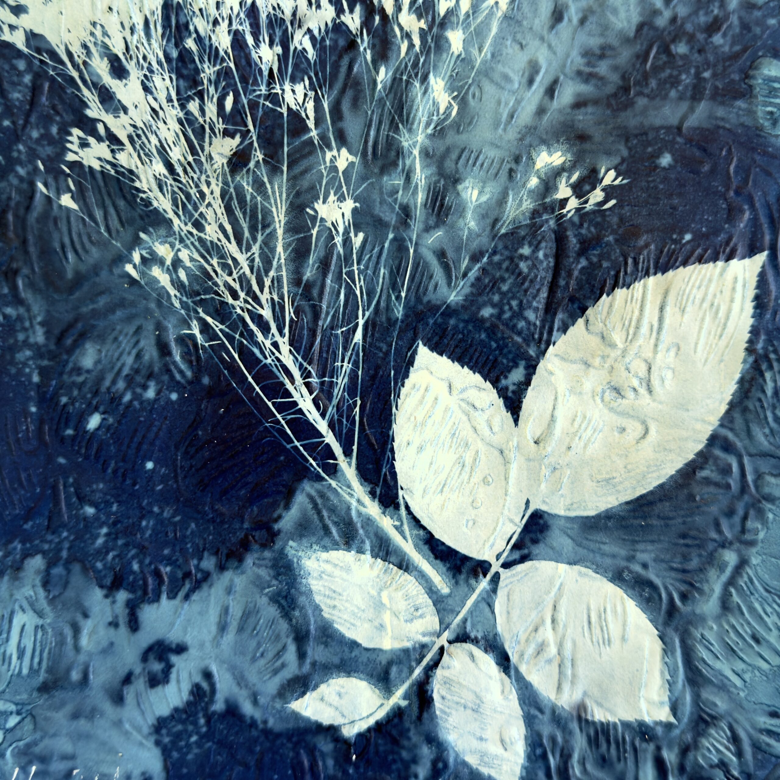 Blue Botanical 1 (Cyanotype) - Image 3